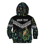 Personalised Maori Manaia Kid Hoodie New Zealand Tribal Hei Matau Papua Shell