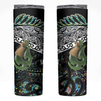Personalised Maori Manaia Skinny Tumbler New Zealand Tribal Hei Matau Papua Shell