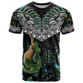 Personalised Maori Manaia T Shirt New Zealand Tribal Hei Matau Papua Shell