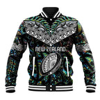 Custom New Zealand Baseball Jacket Maori Rugby Tattoo Papua Shell