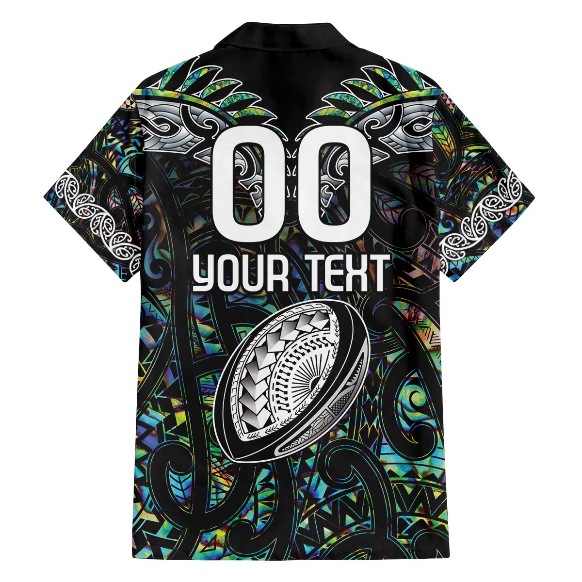 Custom New Zealand Family Matching Off The Shoulder Long Sleeve Dress and Hawaiian Shirt Maori Rugby Tattoo Papua Shell