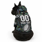 Custom New Zealand Pet Hoodie Maori Rugby Tattoo Papua Shell