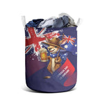 Australia Day Kangaroo Flag Laundry Basket Aussie Aussie Aussie Oi Oi Oi - Aussie Hoodie