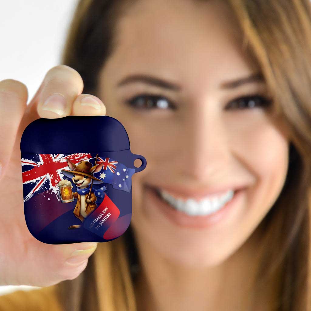 Australia Day Kangaroo Flag AirPods Case Aussie Aussie Aussie Oi Oi Oi - Aussie Hoodie