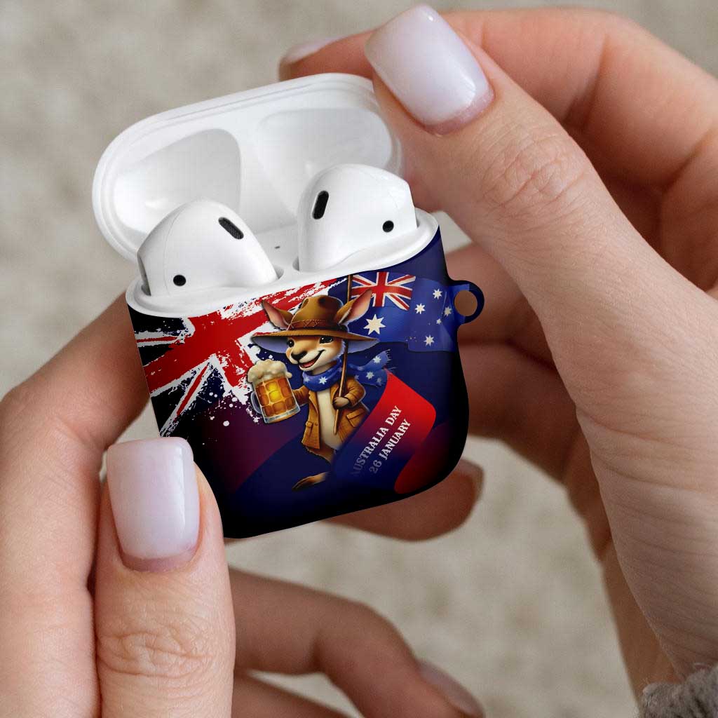 Australia Day Kangaroo Flag AirPods Case Aussie Aussie Aussie Oi Oi Oi - Aussie Hoodie