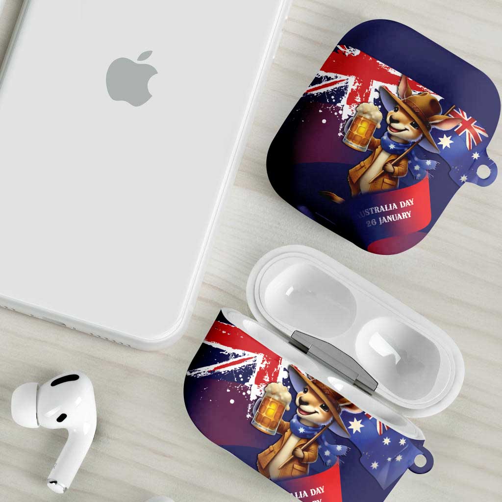 Australia Day Kangaroo Flag AirPods Case Aussie Aussie Aussie Oi Oi Oi - Aussie Hoodie