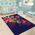 Australia Day Kangaroo Flag Area Rug Aussie Aussie Aussie Oi Oi Oi - Aussie Hoodie
