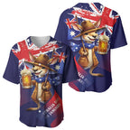 Australia Day Kangaroo Flag Baseball Jersey Aussie Aussie Aussie Oi Oi Oi - Aussie Hoodie