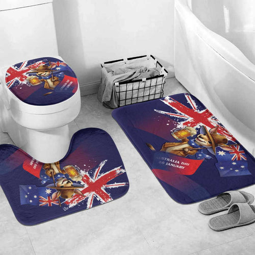 Australia Day Kangaroo Flag Bathroom Set Aussie Aussie Aussie Oi Oi Oi - Aussie Hoodie