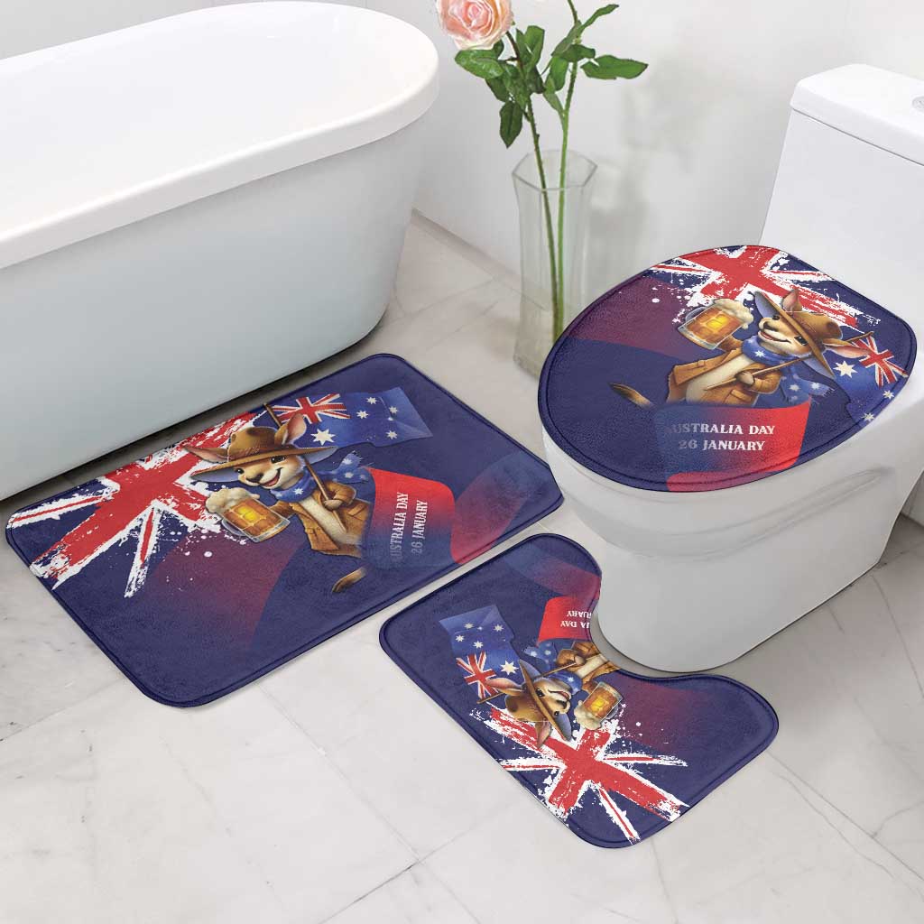 Australia Day Kangaroo Flag Bathroom Set Aussie Aussie Aussie Oi Oi Oi - Aussie Hoodie