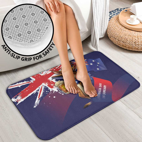 Australia Day Kangaroo Flag Bathroom Set Aussie Aussie Aussie Oi Oi Oi - Aussie Hoodie