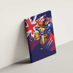 Australia Day Kangaroo Flag Canvas Wall Art Aussie Aussie Aussie Oi Oi Oi - Aussie Hoodie