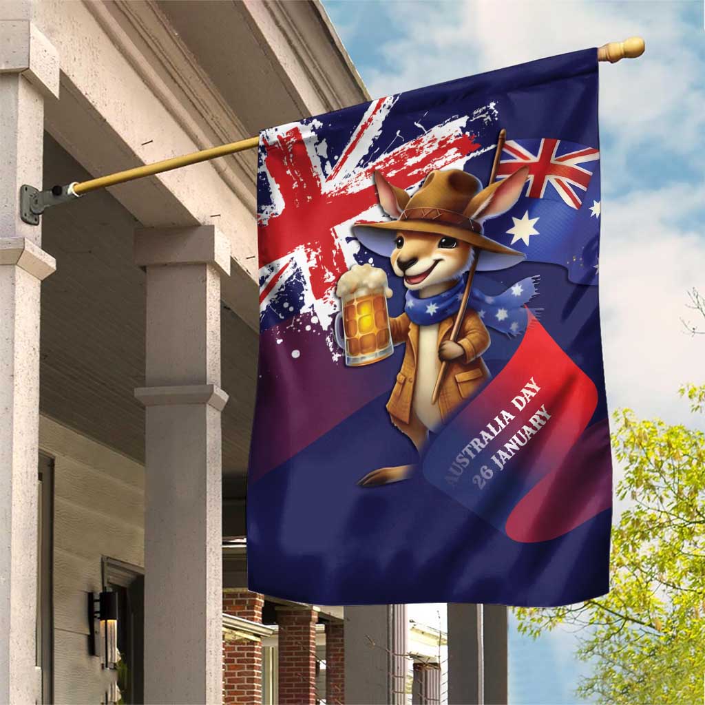 Australia Day Kangaroo Flag Garden Flag Aussie Aussie Aussie Oi Oi Oi - Aussie Hoodie
