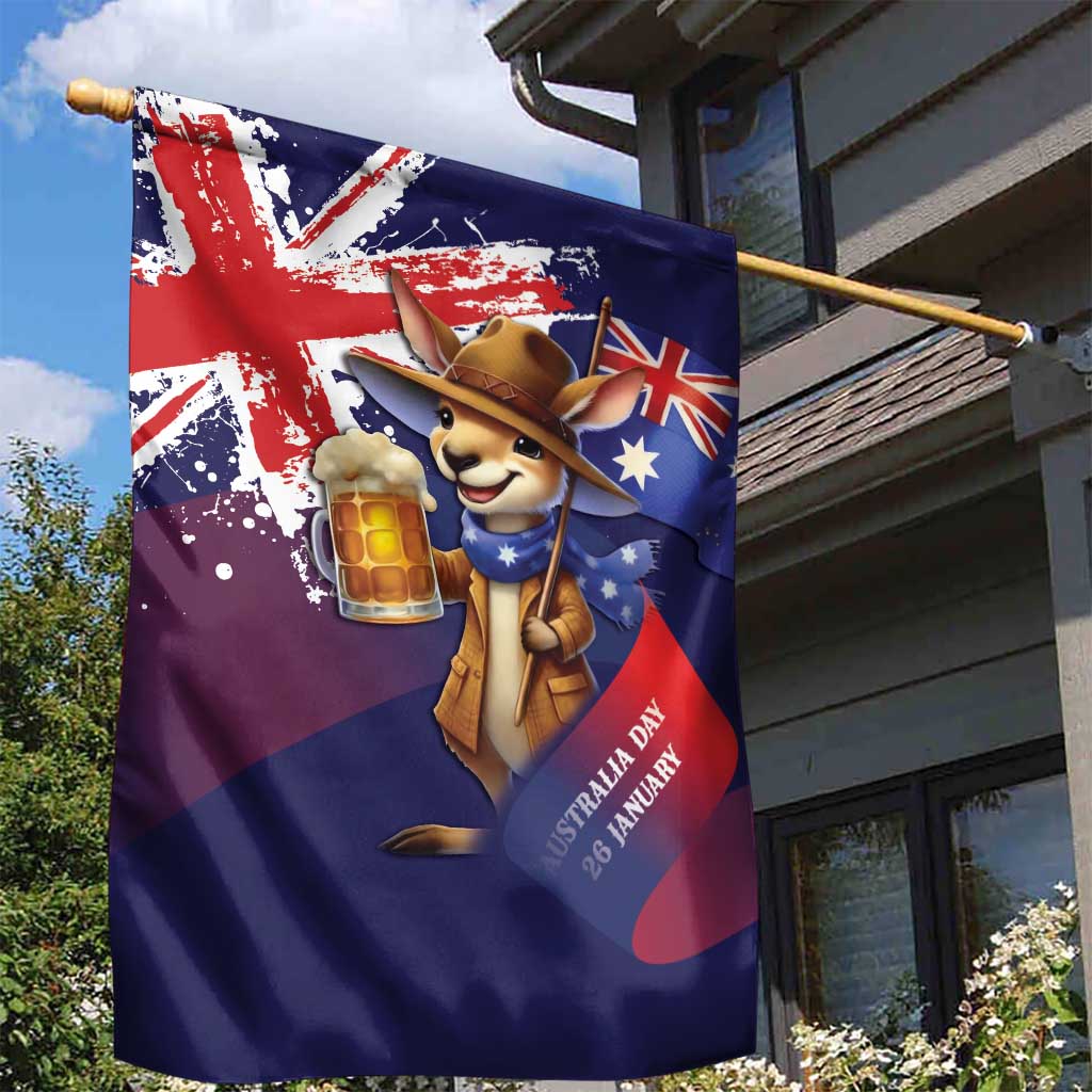 Australia Day Kangaroo Flag Garden Flag Aussie Aussie Aussie Oi Oi Oi - Aussie Hoodie