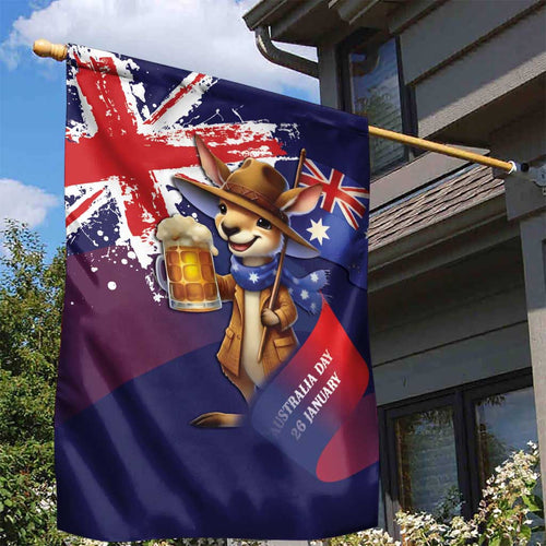 Australia Day Kangaroo Flag Garden Flag Aussie Aussie Aussie Oi Oi Oi - Aussie Hoodie