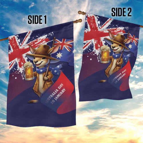 Australia Day Kangaroo Flag Garden Flag Aussie Aussie Aussie Oi Oi Oi - Aussie Hoodie
