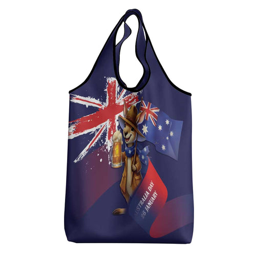 Australia Day Kangaroo Flag Grocery Bag Aussie Aussie Aussie Oi Oi Oi - Aussie Hoodie