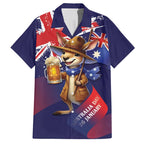Australia Day Kangaroo Flag Hawaiian Shirt Aussie Aussie Aussie Oi Oi Oi - Aussie Hoodie