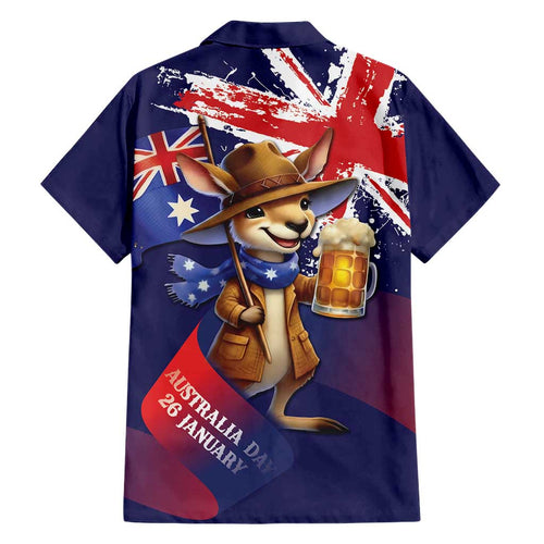 Australia Day Kangaroo Flag Hawaiian Shirt Aussie Aussie Aussie Oi Oi Oi - Aussie Hoodie