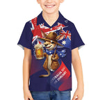 Australia Day Kangaroo Flag Hawaiian Shirt Aussie Aussie Aussie Oi Oi Oi - Aussie Hoodie