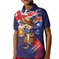 Australia Day Kangaroo Flag Kid Polo Shirt Aussie Aussie Aussie Oi Oi Oi - Aussie Hoodie