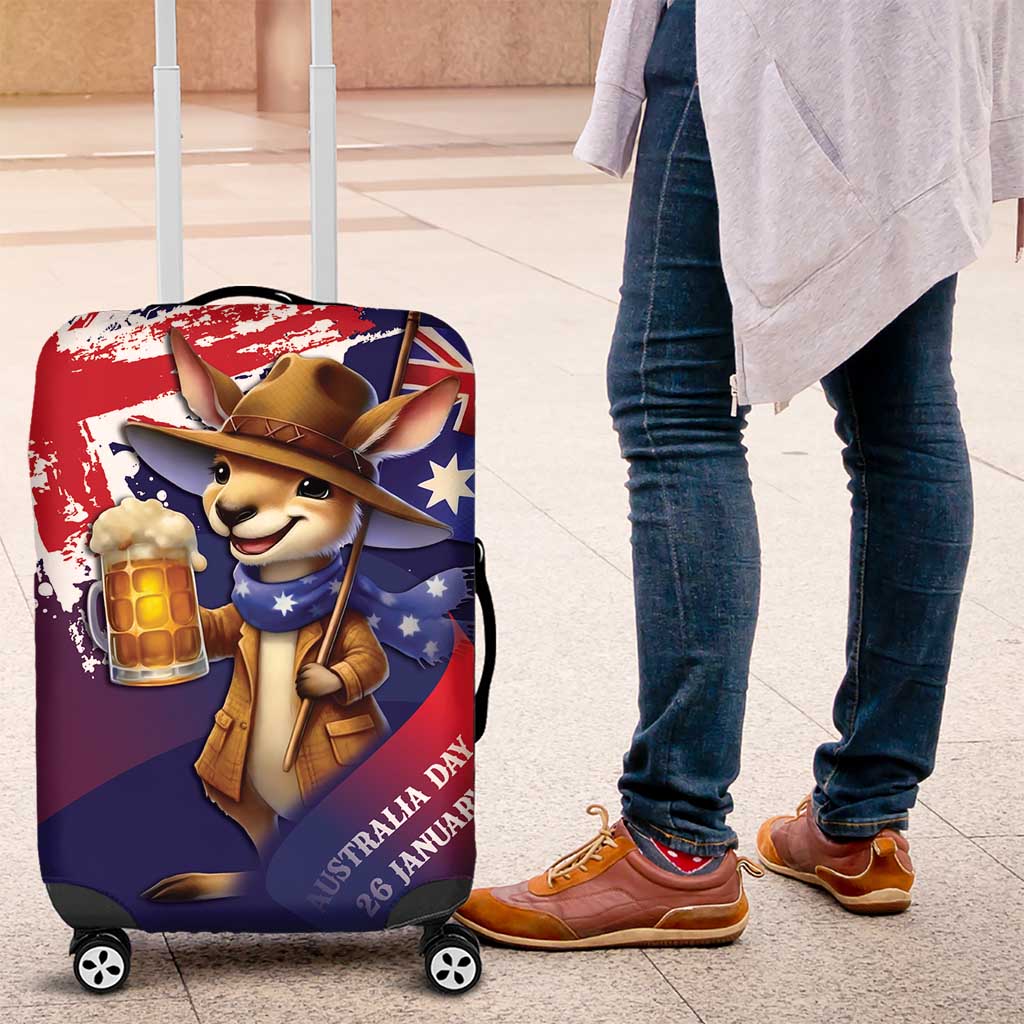 Australia Day Kangaroo Flag Luggage Cover Aussie Aussie Aussie Oi Oi Oi - Aussie Hoodie