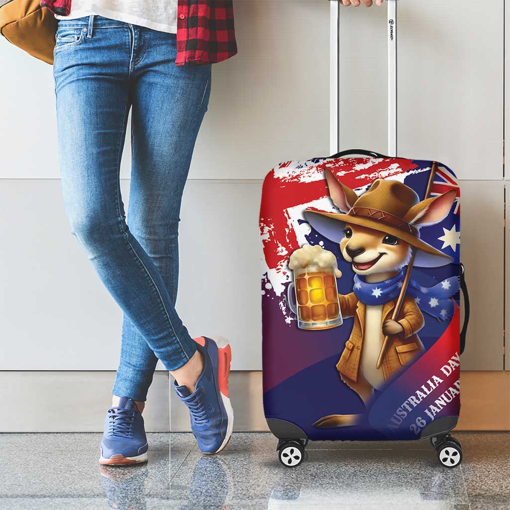 Australia Day Kangaroo Flag Luggage Cover Aussie Aussie Aussie Oi Oi Oi - Aussie Hoodie