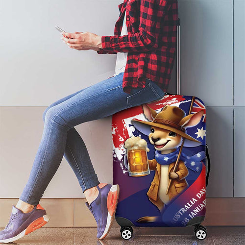 Australia Day Kangaroo Flag Luggage Cover Aussie Aussie Aussie Oi Oi Oi - Aussie Hoodie