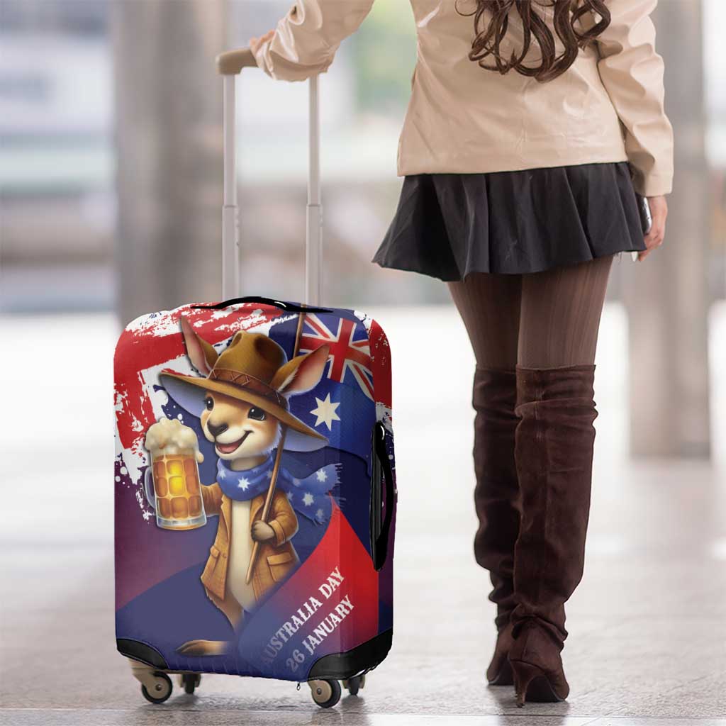 Australia Day Kangaroo Flag Luggage Cover Aussie Aussie Aussie Oi Oi Oi - Aussie Hoodie