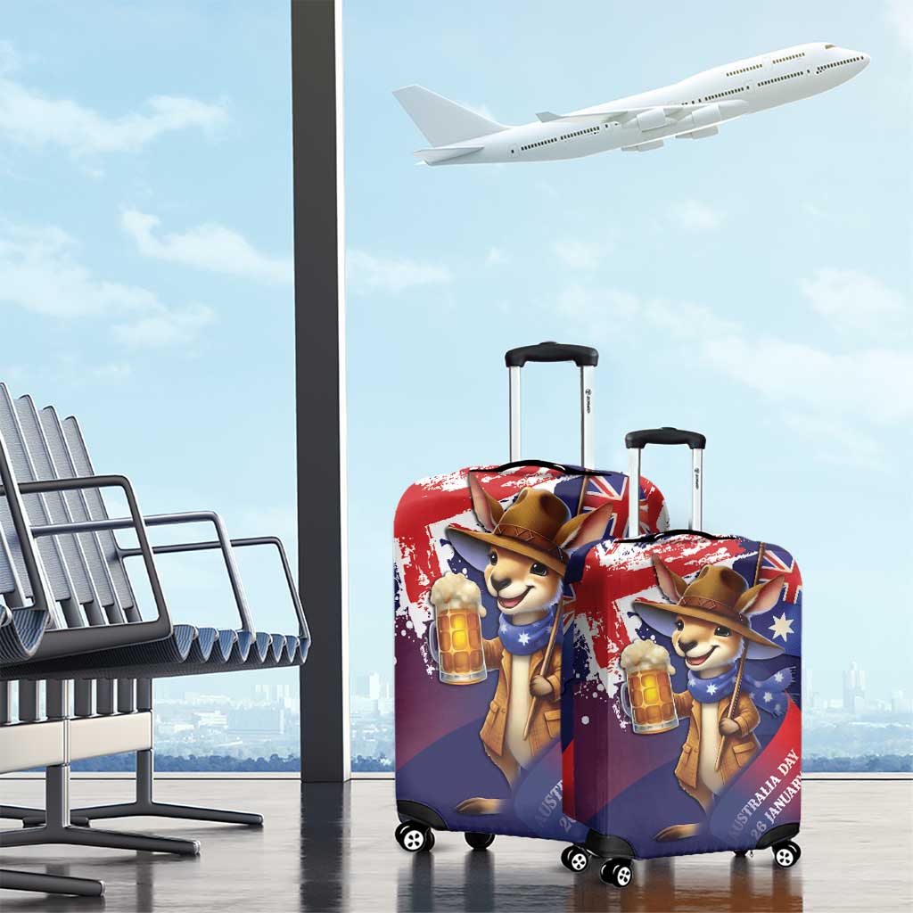 Australia Day Kangaroo Flag Luggage Cover Aussie Aussie Aussie Oi Oi Oi - Aussie Hoodie