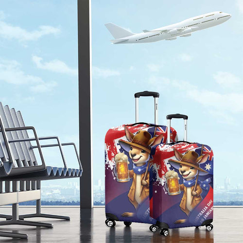 Australia Day Kangaroo Flag Luggage Cover Aussie Aussie Aussie Oi Oi Oi - Aussie Hoodie