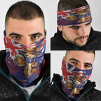 Australia Day Kangaroo Flag Neck Gaiter Aussie Aussie Aussie Oi Oi Oi - Aussie Hoodie