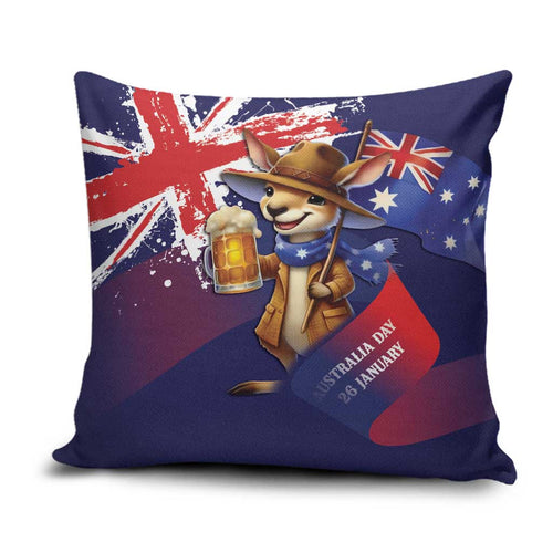 Australia Day Kangaroo Flag Pillow Cover Aussie Aussie Aussie Oi Oi Oi - Aussie Hoodie