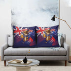 Australia Day Kangaroo Flag Pillow Cover Aussie Aussie Aussie Oi Oi Oi - Aussie Hoodie