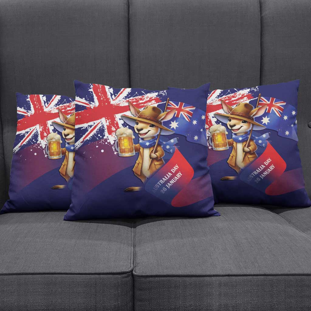 Australia Day Kangaroo Flag Pillow Cover Aussie Aussie Aussie Oi Oi Oi - Aussie Hoodie