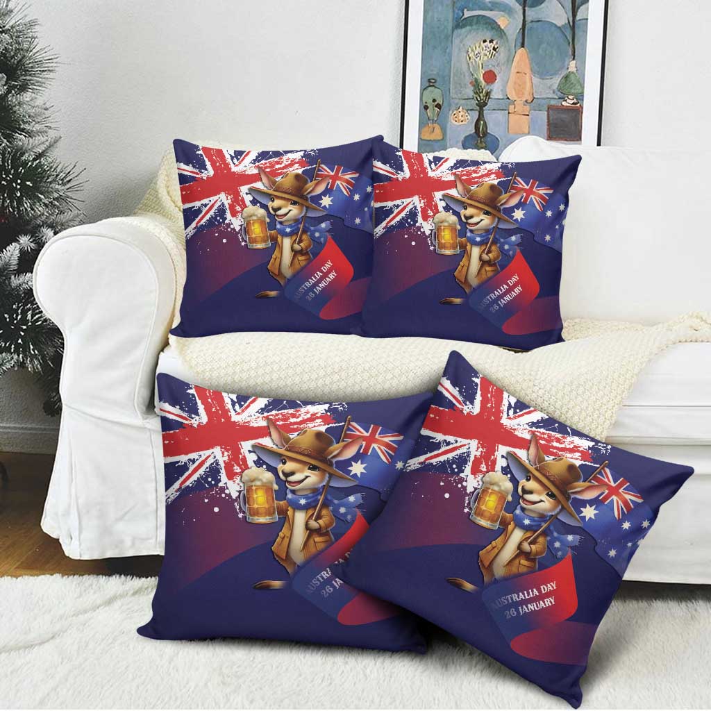 Australia Day Kangaroo Flag Pillow Cover Aussie Aussie Aussie Oi Oi Oi - Aussie Hoodie