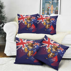 Australia Day Kangaroo Flag Pillow Cover Aussie Aussie Aussie Oi Oi Oi - Aussie Hoodie