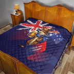 Australia Day Kangaroo Flag Quilt Aussie Aussie Aussie Oi Oi Oi - Aussie Hoodie