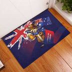 Australia Day Kangaroo Flag Rubber Doormat Aussie Aussie Aussie Oi Oi Oi - Aussie Hoodie