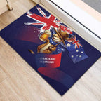 Australia Day Kangaroo Flag Rubber Doormat Aussie Aussie Aussie Oi Oi Oi - Aussie Hoodie