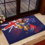 Australia Day Kangaroo Flag Rubber Doormat Aussie Aussie Aussie Oi Oi Oi - Aussie Hoodie