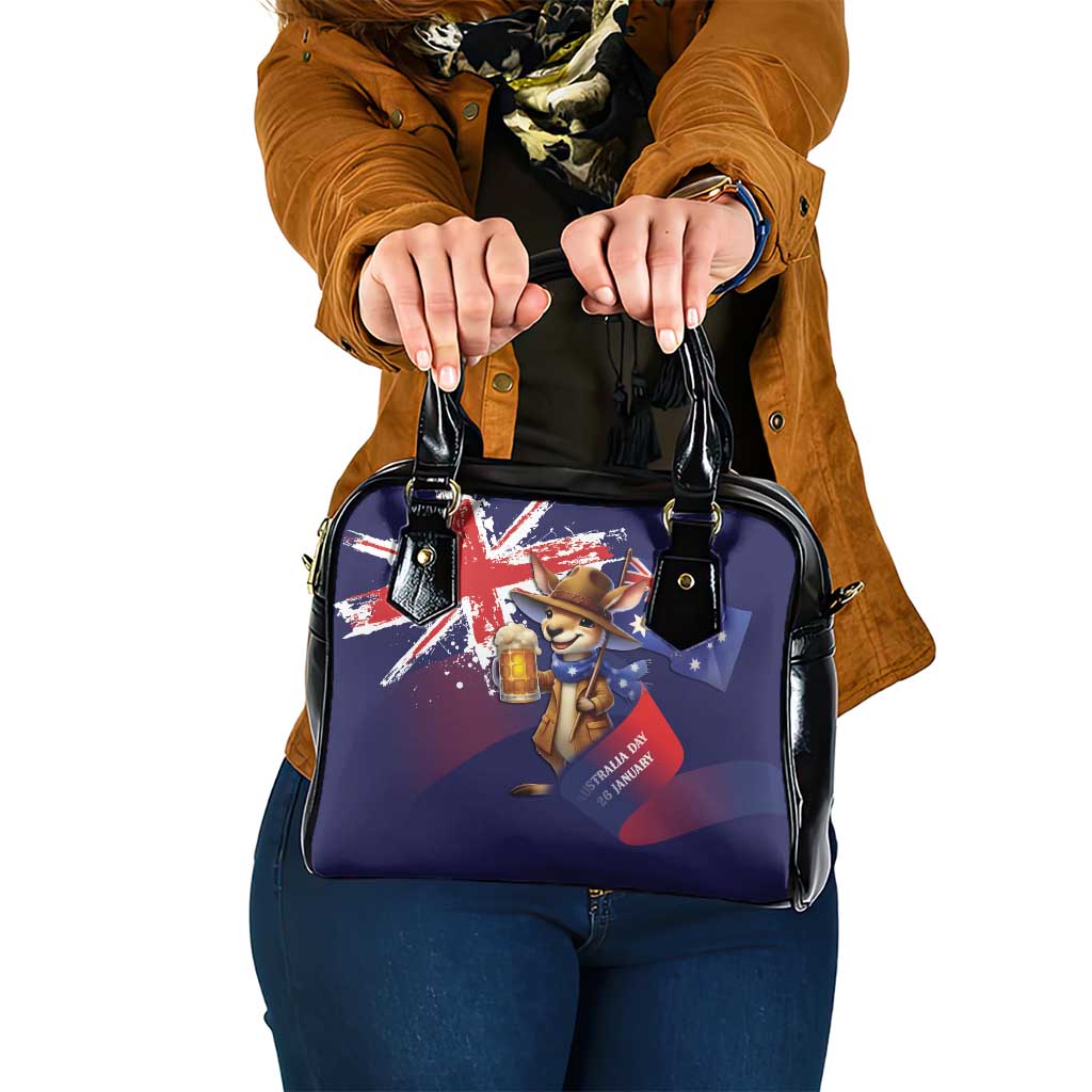 Australia Day Kangaroo Flag Shoulder Handbag Aussie Aussie Aussie Oi Oi Oi - Aussie Hoodie