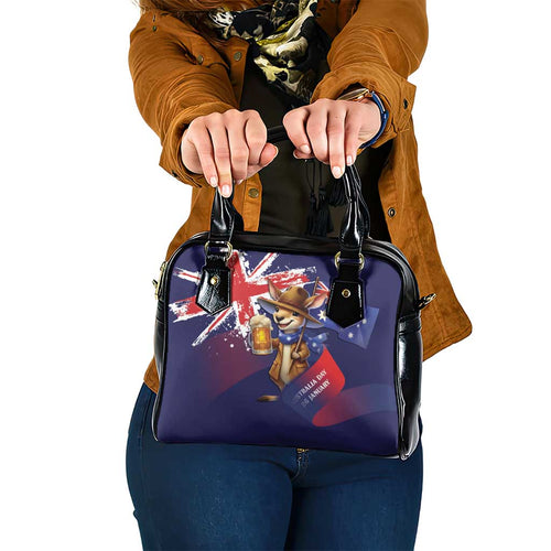 Australia Day Kangaroo Flag Shoulder Handbag Aussie Aussie Aussie Oi Oi Oi - Aussie Hoodie