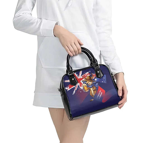 Australia Day Kangaroo Flag Shoulder Handbag Aussie Aussie Aussie Oi Oi Oi - Aussie Hoodie
