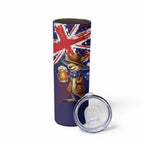 Australia Day Kangaroo Flag Skinny Tumbler Aussie Aussie Aussie Oi Oi Oi - Aussie Hoodie