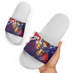 Australia Day Kangaroo Flag Slide Sandals Aussie Aussie Aussie Oi Oi Oi - Aussie Hoodie