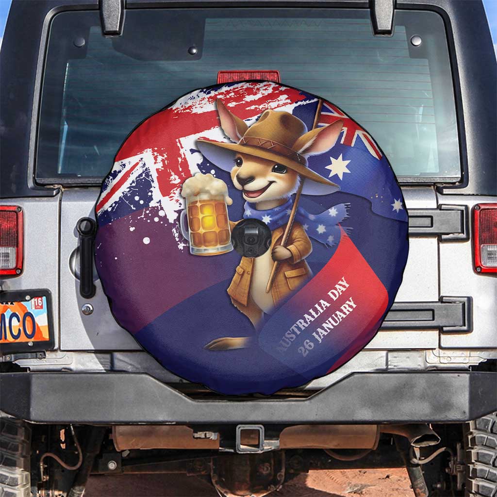 Australia Day Kangaroo Flag Spare Tire Cover Aussie Aussie Aussie Oi Oi Oi - Aussie Hoodie