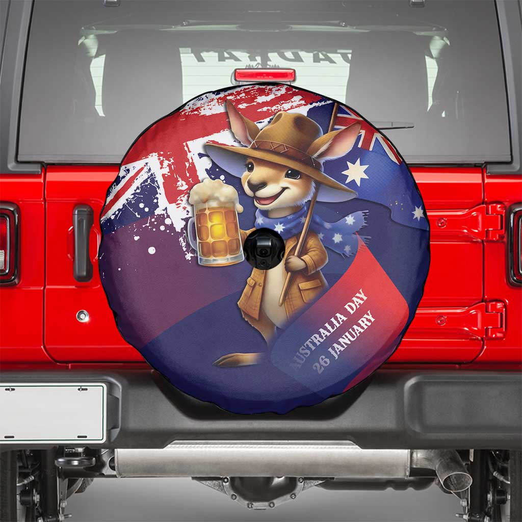 Australia Day Kangaroo Flag Spare Tire Cover Aussie Aussie Aussie Oi Oi Oi - Aussie Hoodie