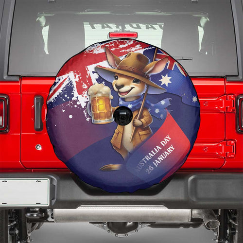 Australia Day Kangaroo Flag Spare Tire Cover Aussie Aussie Aussie Oi Oi Oi - Aussie Hoodie