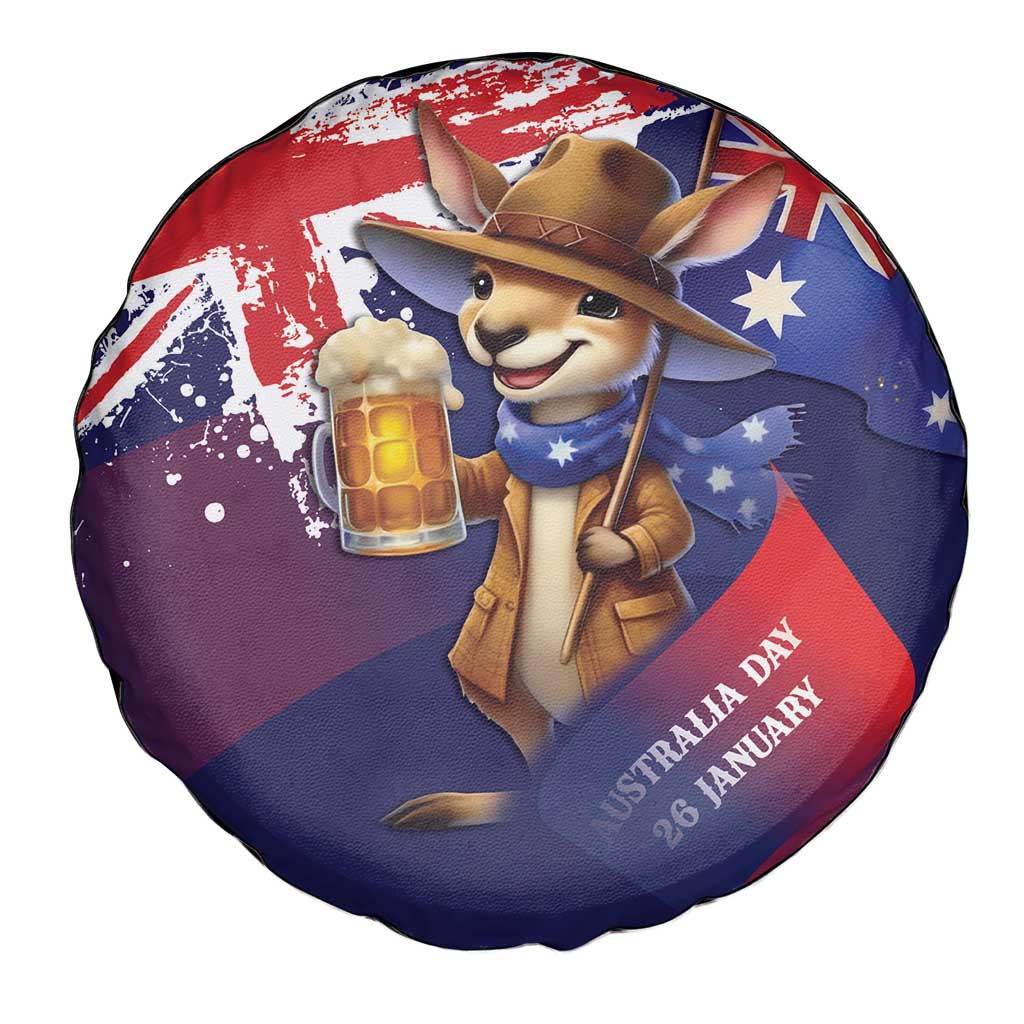 Australia Day Kangaroo Flag Spare Tire Cover Aussie Aussie Aussie Oi Oi Oi - Aussie Hoodie